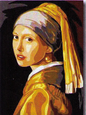 La jeune fille à la perle (d'après Vermeer)
