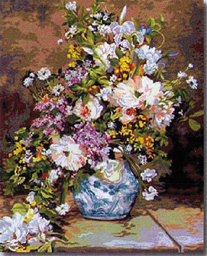 Le bouquet (d'après Pierre-Auguste Renoir)