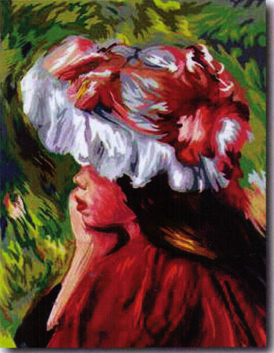 La fillettte au chapeau rouge de Monet