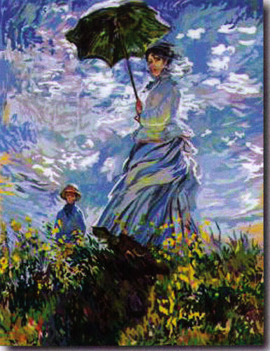 La femme à l'ombrelle (d'après Monet)